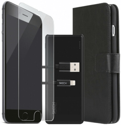 Skech Polobook Accessory Pack 4 Piece Set Brand New - Black - Iphone 6/6s/7/8/se 2020