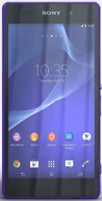 Sony Xperia Z2 Very Good - Purple - Unlocked - 16gb