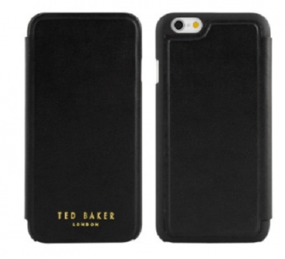 Ted Baker Hex Folio Case Brand New - Black - Iphone 6/6s Plus