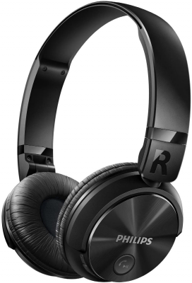 Philips SHB3060 Wireless Powerful Bass On-Ear Headphones Pristine - Black