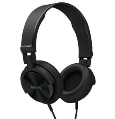 Philips DJ Headphones SHL3000 3.5mm Wired On-Ear Headphones Brand New - Black