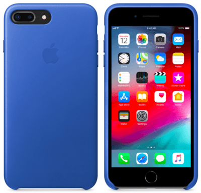 Apple Official Leather Case Brand New - Sea Blue - Iphone 7 Plus