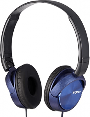 Sony MDR-ZX310AP 3.5mm Wired Headphones Pristine - Blue