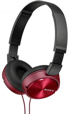Sony MDR-ZX310AP 3.5mm Wired Headphones Pristine - Red