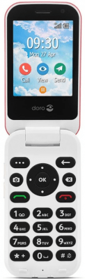 Doro 7080 Very Good - Red & White - Unlocked - 4gb