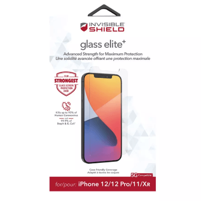 ZAGG Invisible Shield Glass Elite Plus Screen Protector Brand New - Clear - Iphone Xr/11/12/12 Pro/13/13 Pro