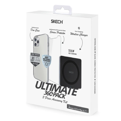 Skech Ultimate 360 Pack 3 Piece Accessory Kit Brand New - Clear - Iphone 12 Pro Max
