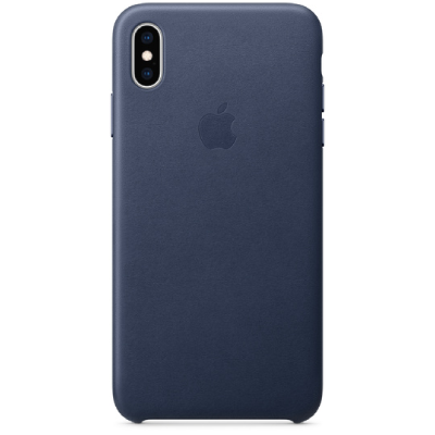 Apple Official Leather Case Like New - Midnight Blue - Iphone Xs Max
