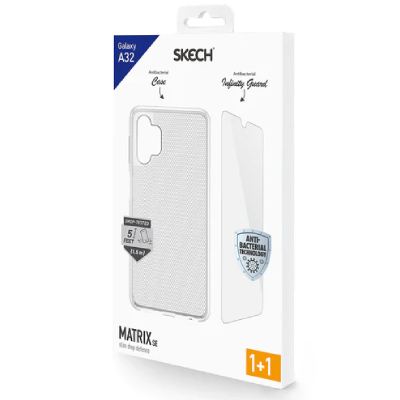 Skech Mega Value Matrix SE Bundle includes Phone Case & Screen Protector Brand New - Clear - Galaxy A03s