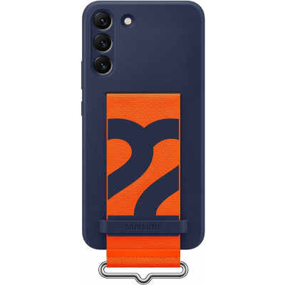 Samsung Official Silicone Case with Strap Brand New - Navy - Galaxy S22 Plus