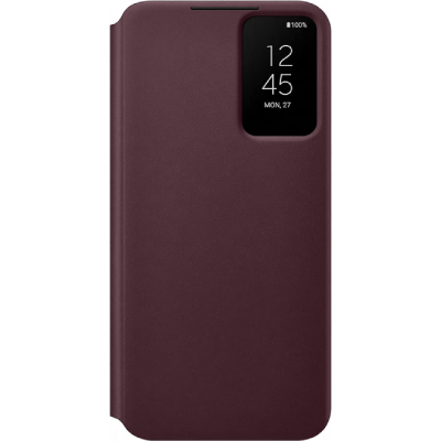 Samsung Official Smart Clear View Case Brand New - Burgundy - Galaxy S22 Plus