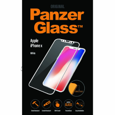 Panzerglass Super+ Tempered Glass Curved Screen Protector Brand New - White - Iphone X