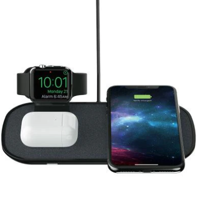 Mophie 3-in-1 Qi Wireless Charging Pad Brand New - Black