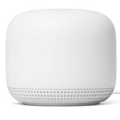 Google Nest Wi-Fi Point & Smart Speaker Like New - Snow