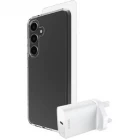 Skech Mega Value Bundle includes Phone Case, Screen Protector & Wall Charger clear