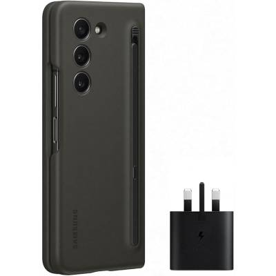 Samsung Official Starter Pack - 25W Mains Charger & Slim S Pen Case Like New - Black - Galaxy Z Fold5