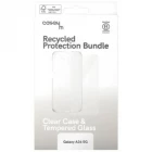 Caseym Recycled Clear Case & Tempered Glass Screen Protector Bundle clear