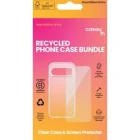Caseym Recycled Clear Case & Screen Protector Bundle clear