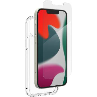 ZAGG Clear Case & Tempered Glass Bundle Brand New - Clear - Iphone 13