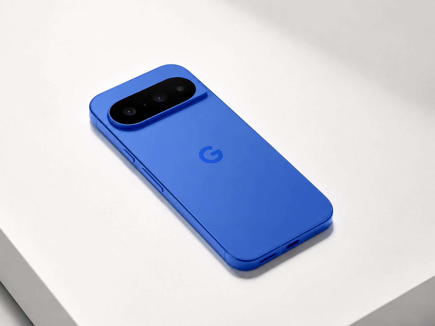 google-pixel-10-blue-on-desk